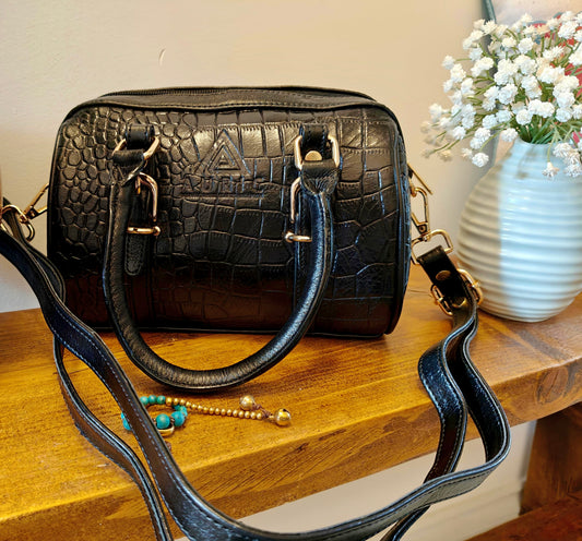 Auric Elite mini shoulder bag Black - NDM Leather
