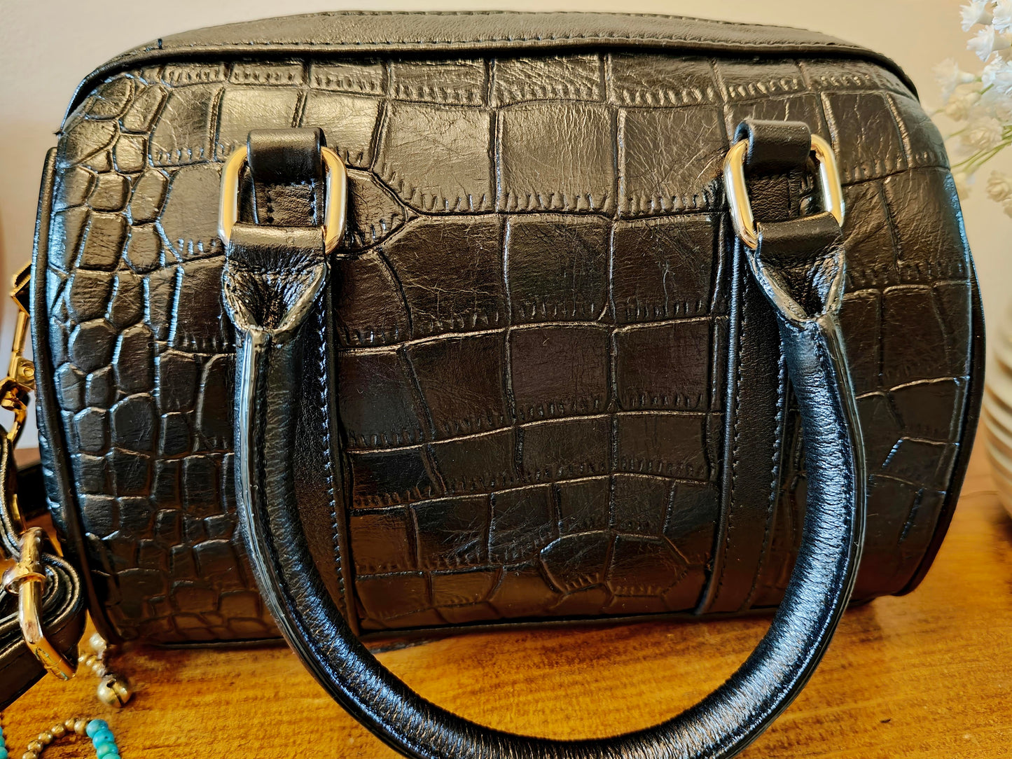 Auric Elite mini shoulder bag Black - NDM Leather