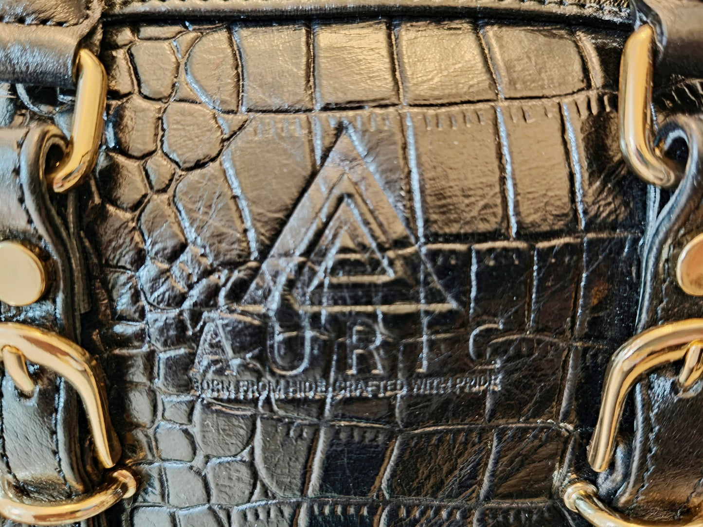 Auric Elite mini shoulder bag Black - NDM Leather