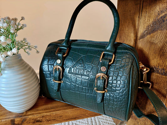 Auric Elite mini shoulder bag Green - NDM leather