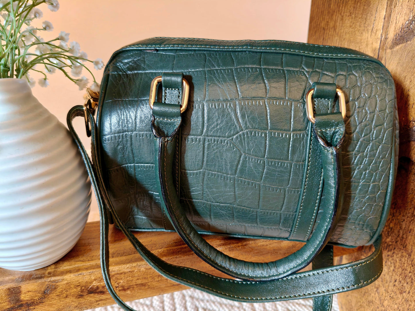 Auric Elite mini shoulder bag Green - NDM leather