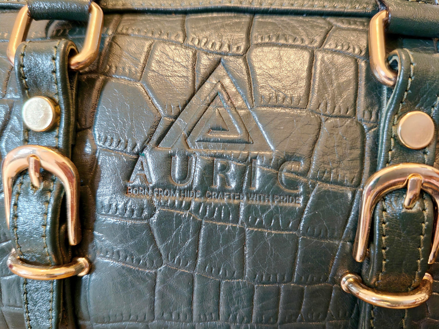 Auric Elite mini shoulder bag Green - NDM leather