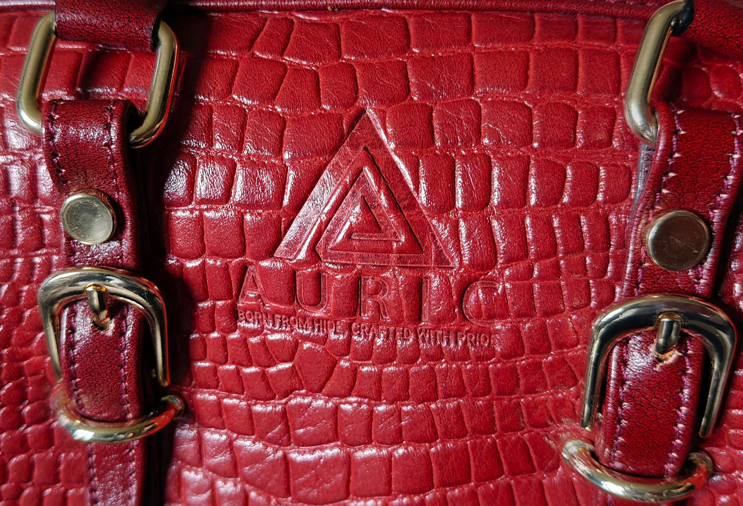 Auric Elite mini shoulder bag Red - NDM leather