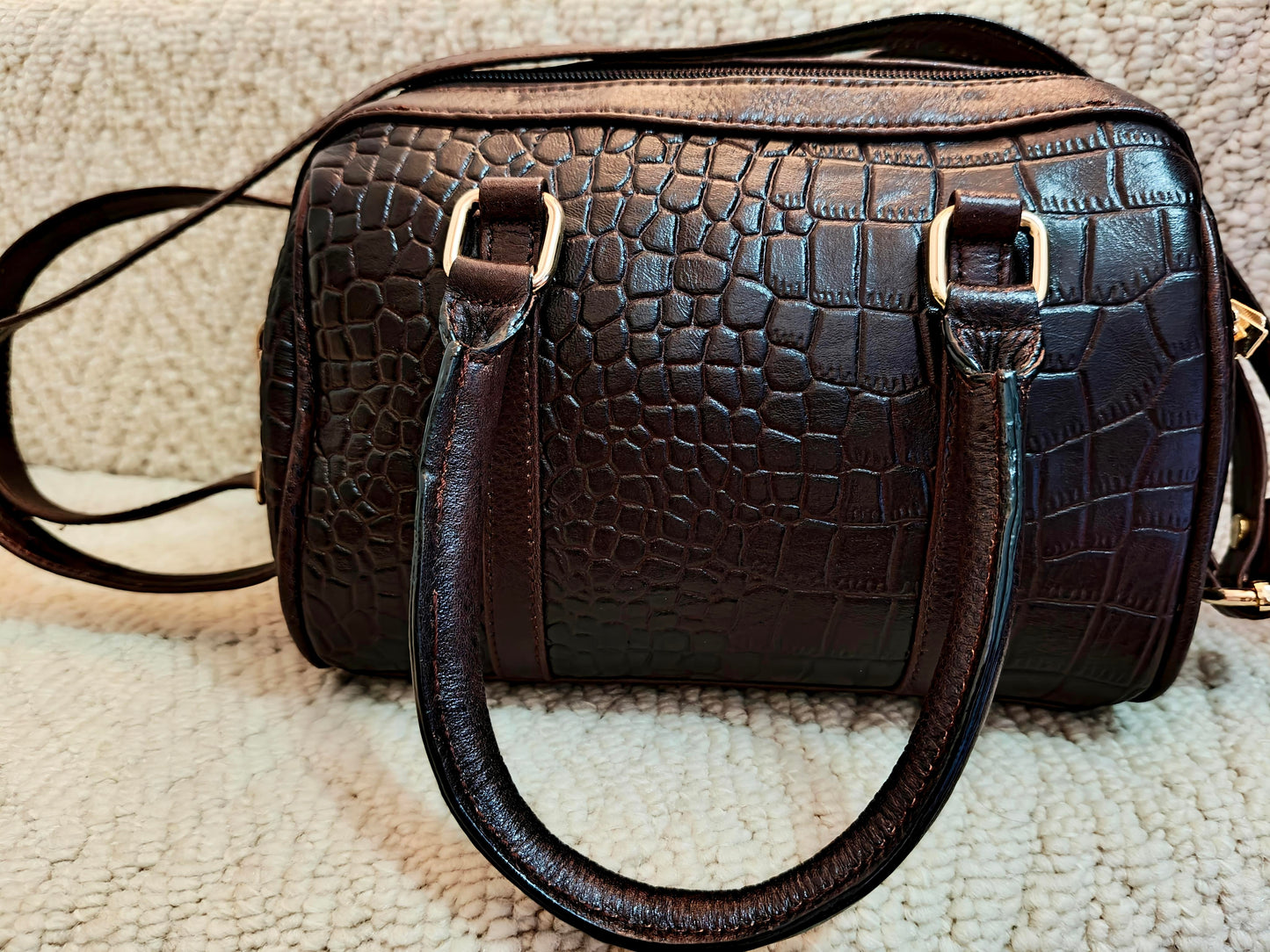 Auric Elite mini shoulder bag Tan - NDM Leather