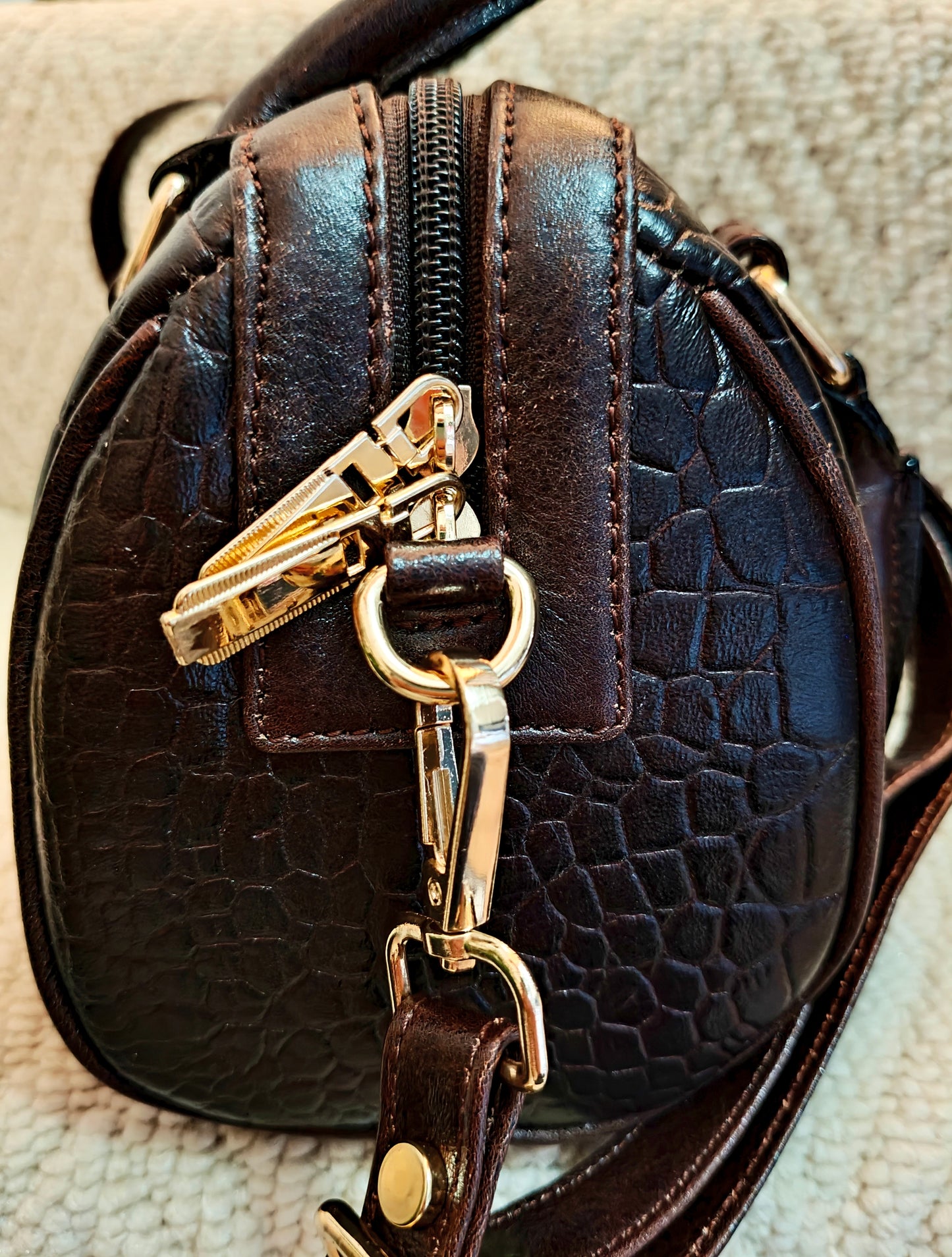 Auric Elite mini shoulder bag Tan - NDM Leather