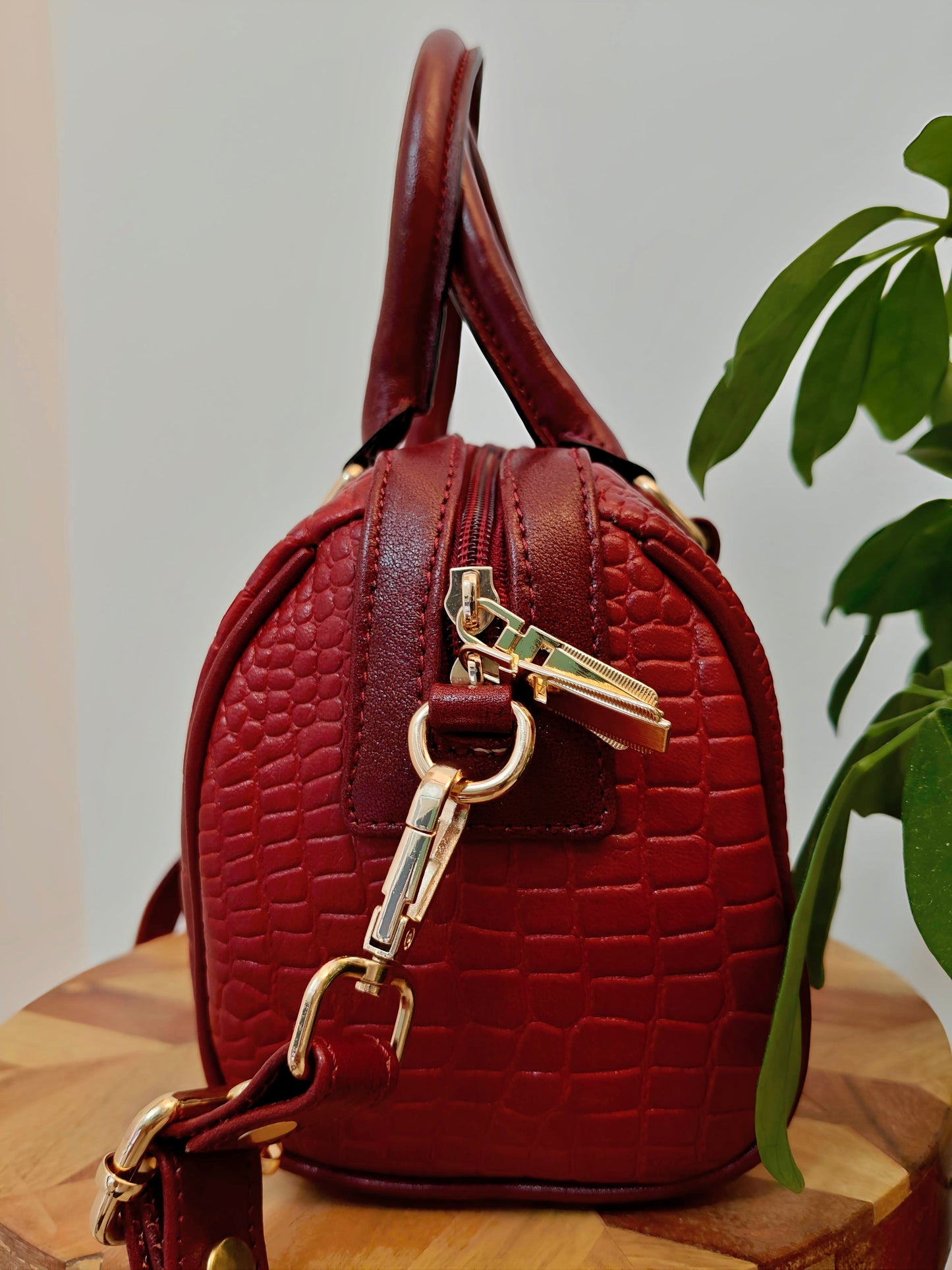 Auric Elite mini shoulder bag Red - NDM leather