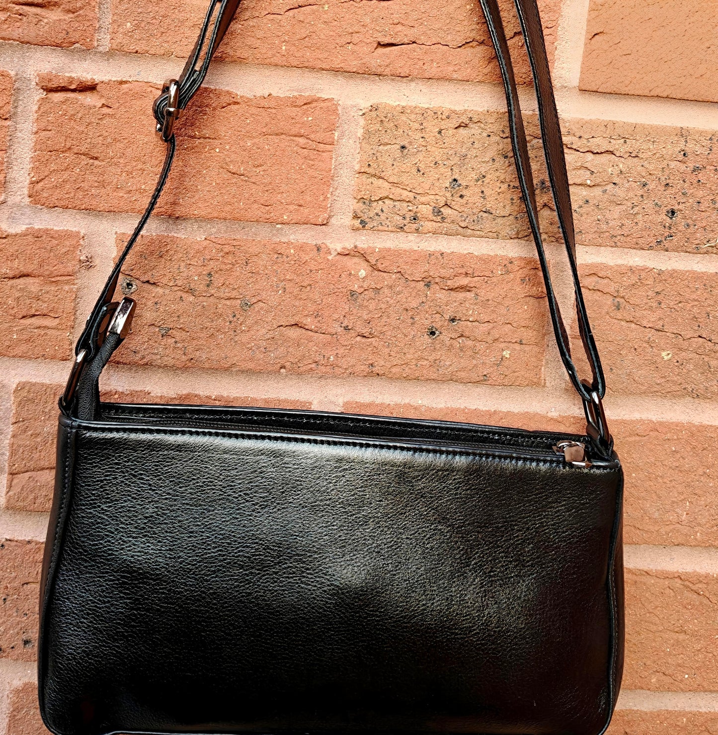 Auric Ems shoulderbag Black - NDM Leather