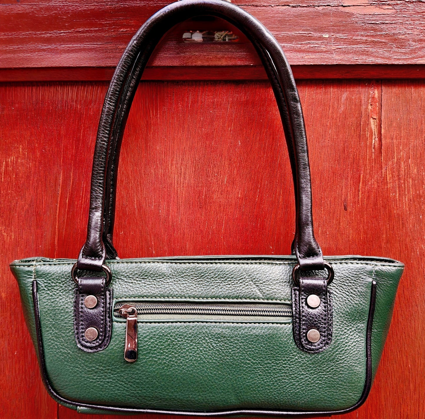Auric Kayak handbag Green - NDM Leather