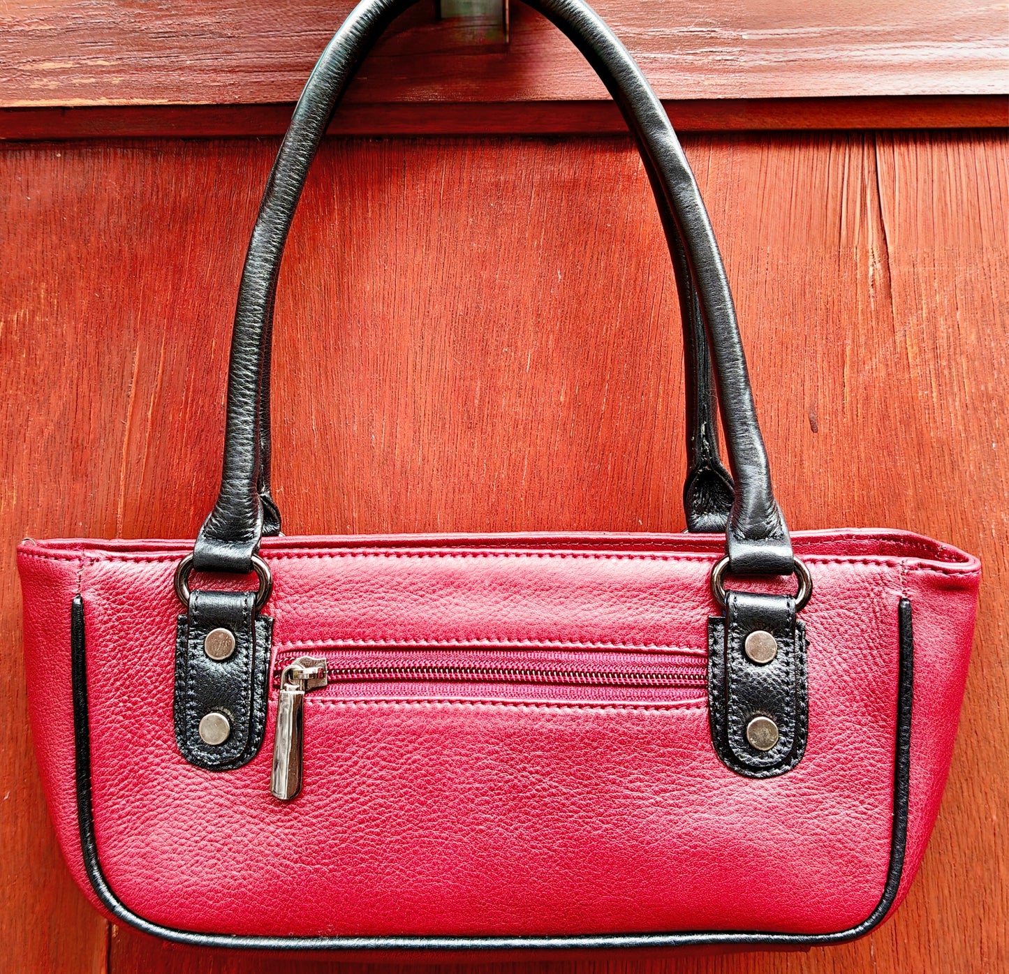 Auric Kayak handbag Red - NDM Leather