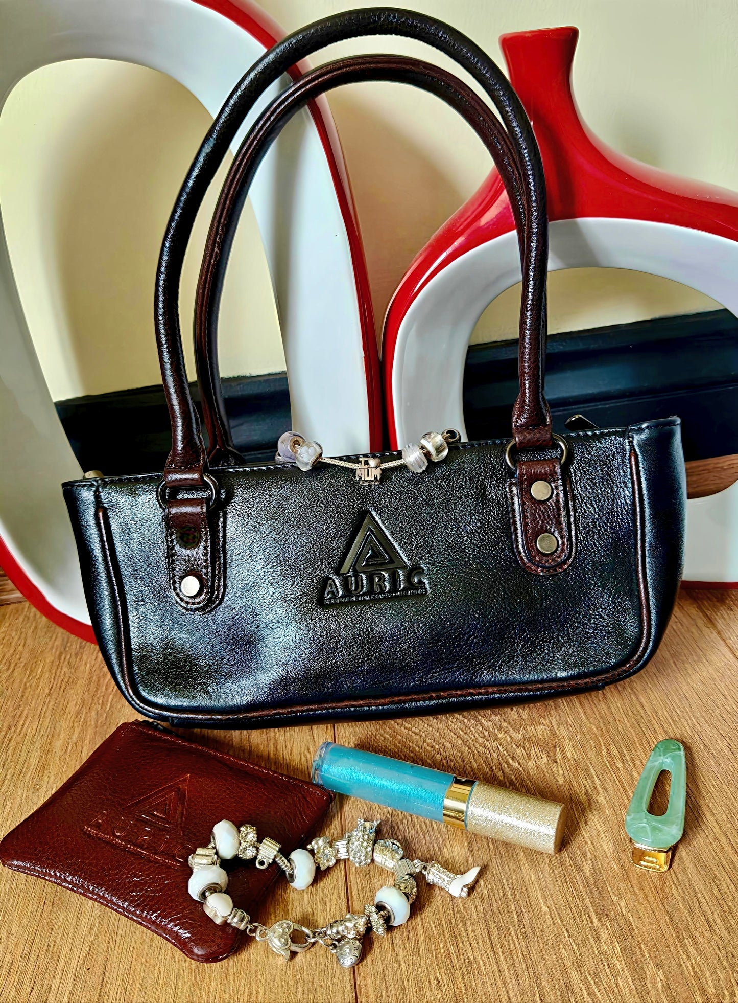 Auric Kayak handbag Black - NDM Leather