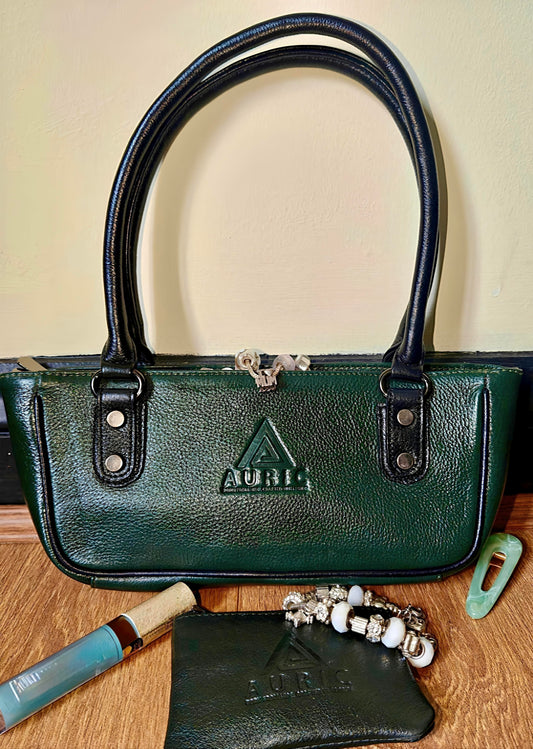 Auric Kayak handbag Green - NDM Leather