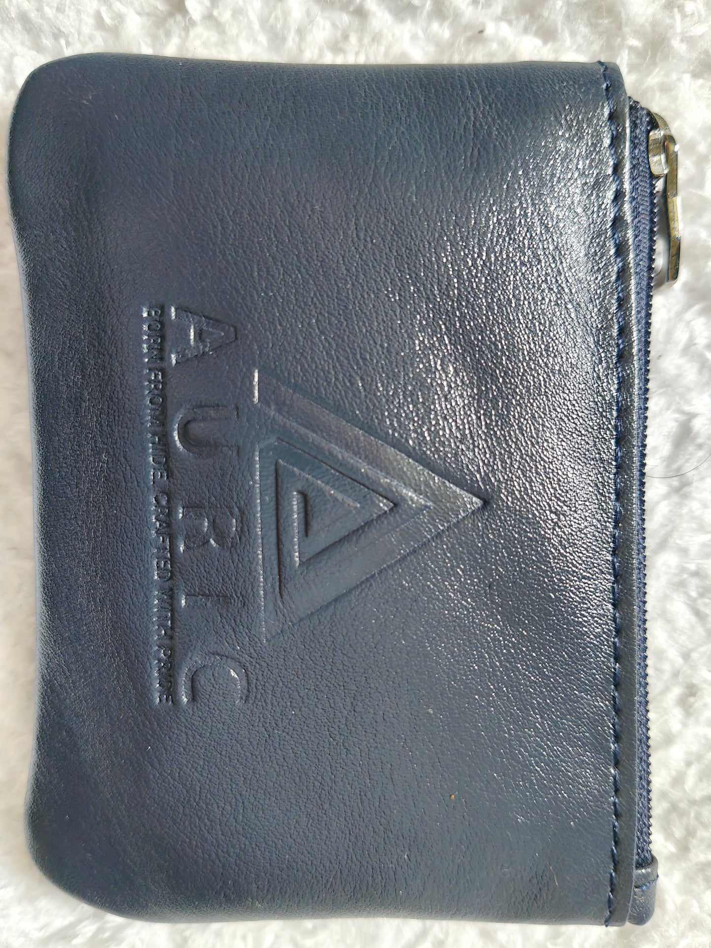 Auric mini coin pouch Blue - NDM Leather