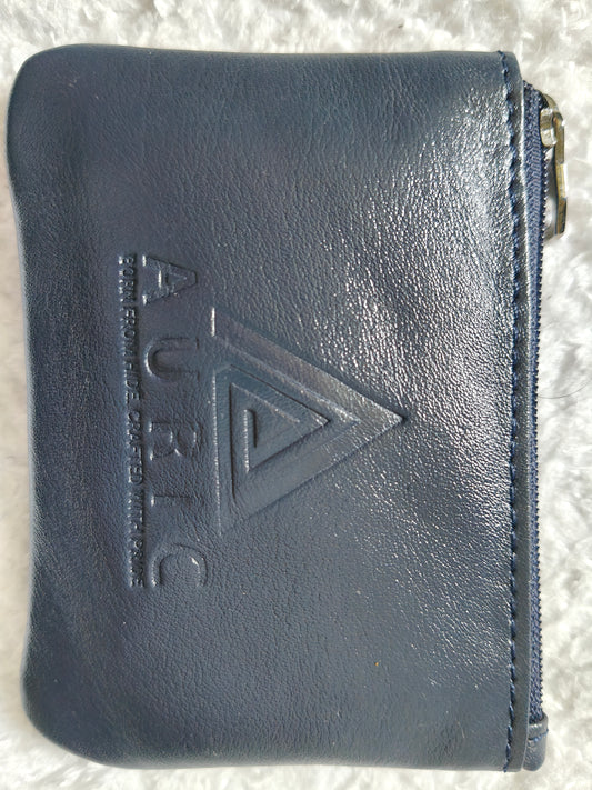Auric mini coin pouch Blue - NDM Leather