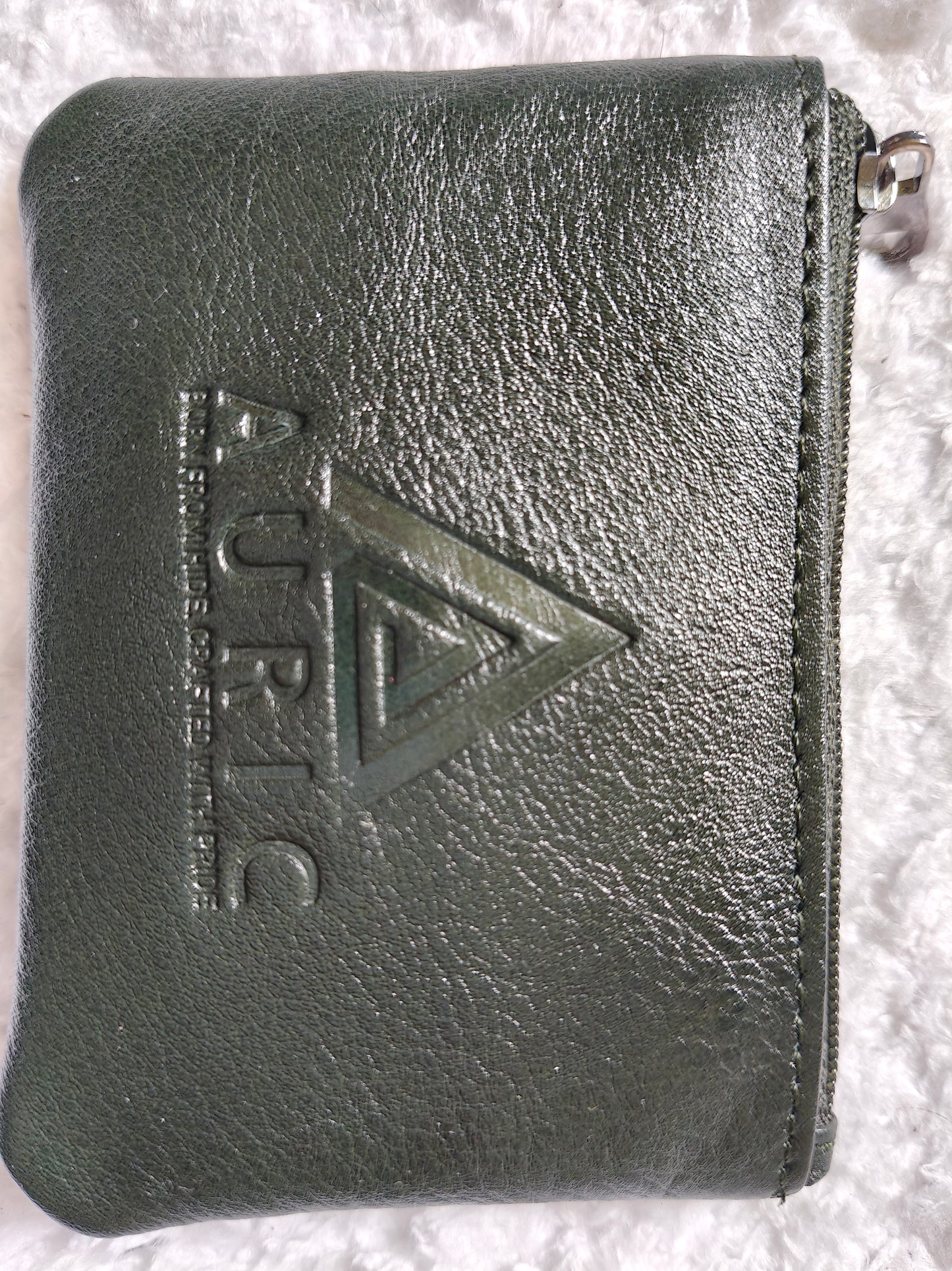 Auric mini coin pouch Green - NDM Leather