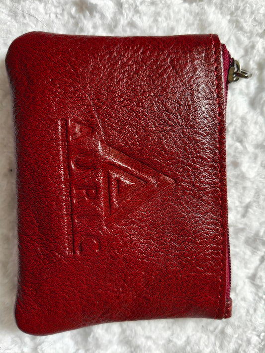 Auric mini coin pouch Red - NDM Leather